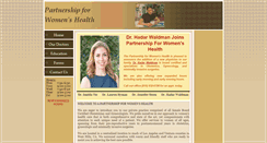 Desktop Screenshot of partnershipforwomen.com