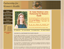 Tablet Screenshot of partnershipforwomen.com